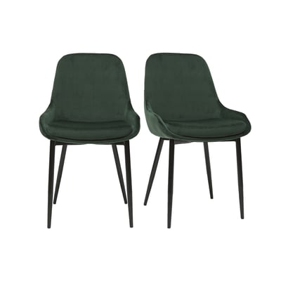 Chaises design pieds métal (lot de 2) HOLO MILIBOO