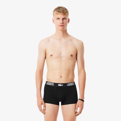 Lot de 3 boxers courts coton LACOSTE