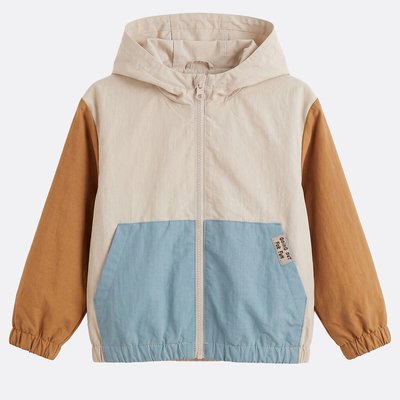 Chaqueta cortavientos con capucha y bloques de color LA REDOUTE COLLECTIONS