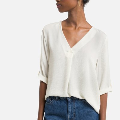 Blouse manches 3/4, col V JDY