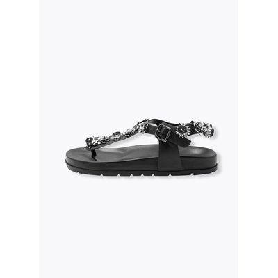 Sandales-tongs bijoux en cuir PROMOD