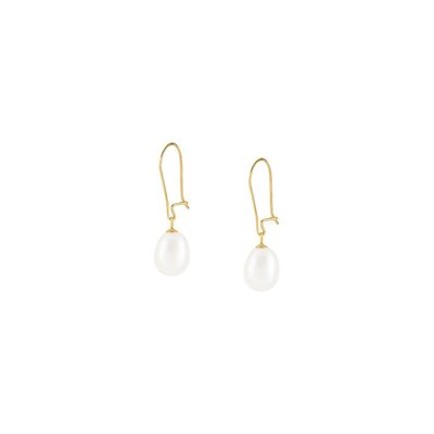Boucles d'oreilles en or 375 et perle de culture CLEOR