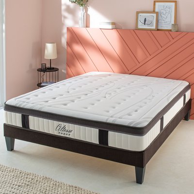 Ensemble ALTESSE Matelas Mémoire + sommier tissu MAISON AUBERTIN