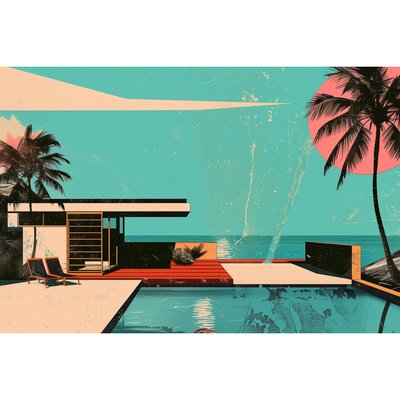 Tableau Mural Piscine Architecturale ARCHITECTURE CEANOTHE