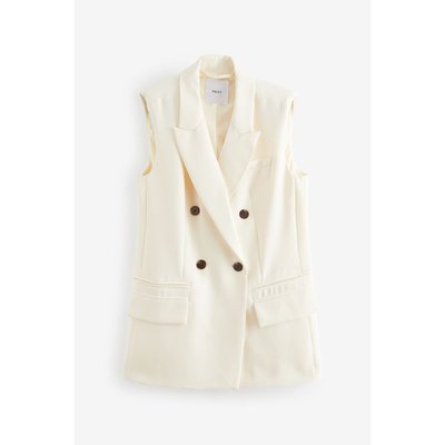 Blazer long sans manches à boutonnage croisé NEXT