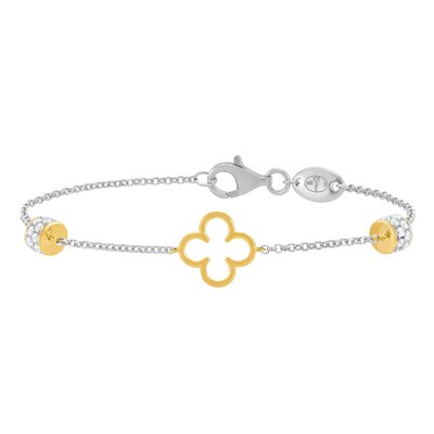 LEGENDE – Zweifarbiges Silberarmband, Zirkonoxid von Charles Garnier CHARLES GARNIER