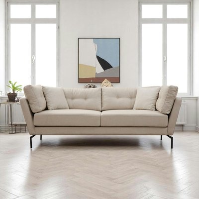 Canapé 3 places beige - accoudoirs inclinés LUCCA PIER IMPORT