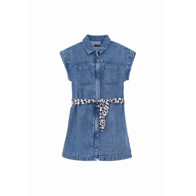 Robe en jean Waterless ceinture imprimée IKKS