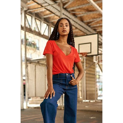 Tee shirt col v manches courtes ELVIE6 LA PETITE ETOILE
