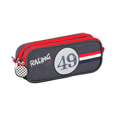 Trousse scolaire 2 compartiments RACING VIQUEL