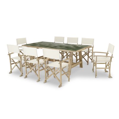 Salon de jardin, 8 chaises, BISBAL&JAVA LIGHT DEFORA HOME