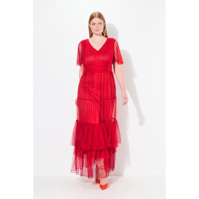 Robe maxi drapée en mesh ULLA POPKEN