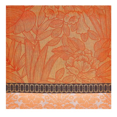 Serviette de table en Lin, ESCAPADE TROPICALE LE JACQUARD FRANCAIS