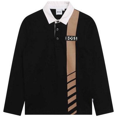 Polo à manches longues BOSS KIDSWEAR