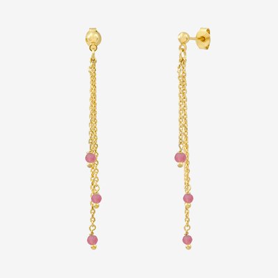 Boucles d'oreilless dorées - MILADY CAROLINE NAJMAN