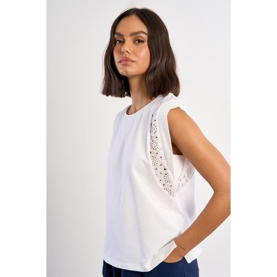 T-shirt aux manches ajourées LILI SIDONIO