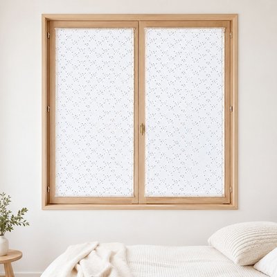 Petits voilages à la Paire en Etamine Motifs Petits Points HOME MAISON