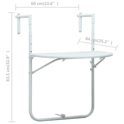 Table de balcon aspect rotin HOME MAISON