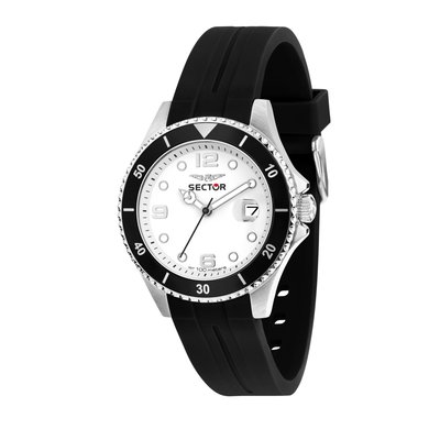 Montre analogique en acier, silicone 230 SECTOR NO LIMITS