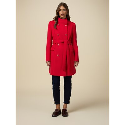 Manteau en drap chaud à trame diagonale OLTRE