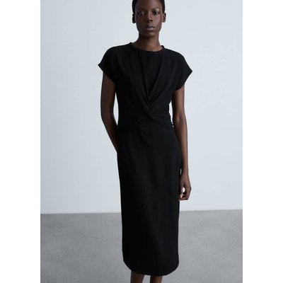 Robe midi nœud MANGO