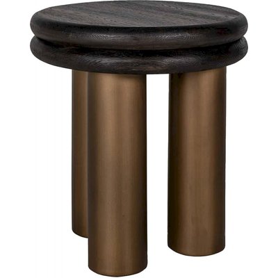 Table d'appoint élégante noire rustique RECOLLECTION