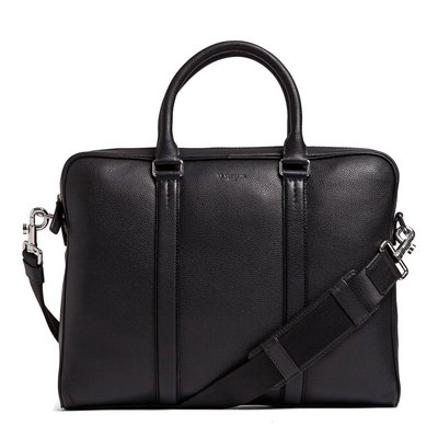 Porte documents slim 17" en cuir grainé CHARLES LE TANNEUR