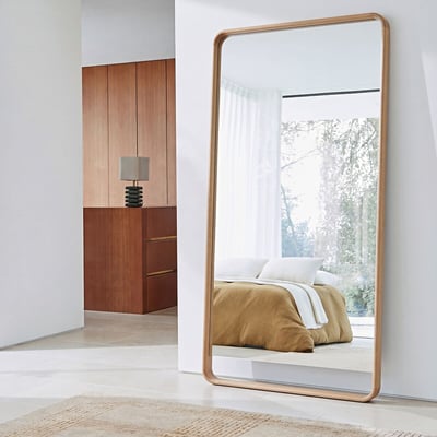 Miroir en chêne XXL hauteur 200 cm, MIME EMMANUEL GALLINA X AM.PM
