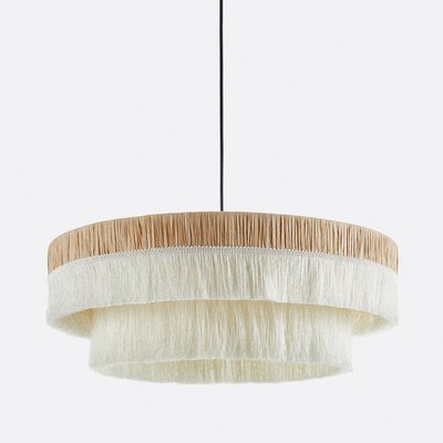 Fringed Hanging Lamp in Raffia Ø50cm Kavi LA REDOUTE INTERIEURS