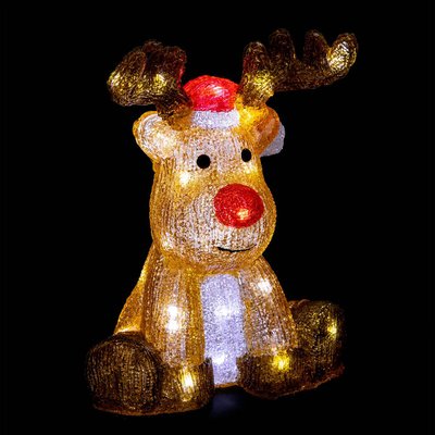 Renne lumineux extérieur H30cm 40 LED + transfo FEERIC LIGHTS & CHRISTMAS