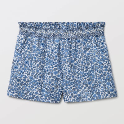 Short en viscose taille smockée imprimé MONOPRIX