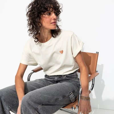 T-shirt cœur léopard PROMOD