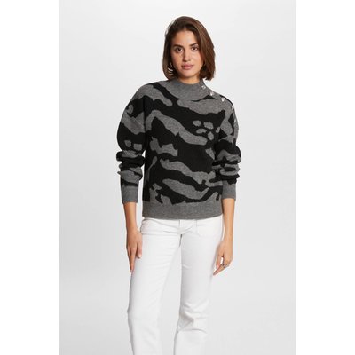 Pull col montant imprimé MORGAN