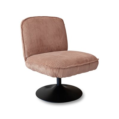Fauteuil pivotant en velours côtelé, FUNKY NOW'S HOME