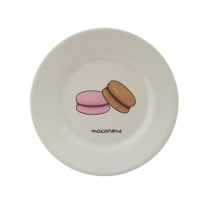 Assiette enfant avec macarons 20 cm PETIT JOUR