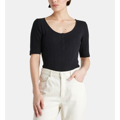 T-shirt Agua Maille Pointelle Coton Bio GALERIES LAFAYETTE