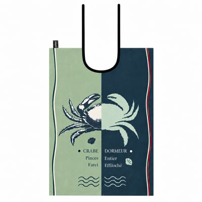 Bavoir motif crabe SUD ETOFFE