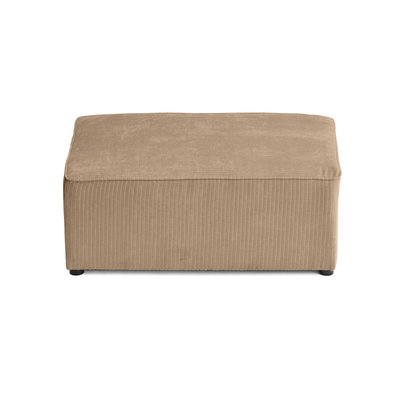 Pouf en Velours côtelé plat  - TOPAZE LISA DESIGN