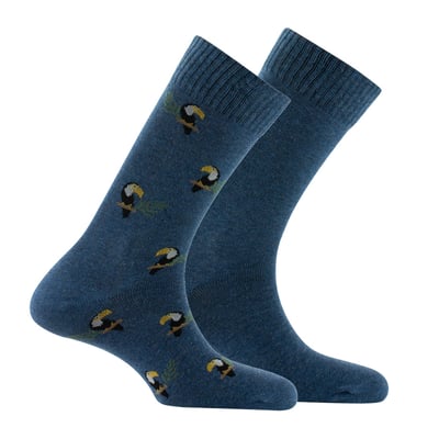 Lot de 2 paires de chaussettes en coton TOUCANS KINDY