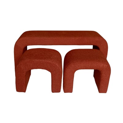 Banc et tabourets gigognes bouclette  INO SWEEEK