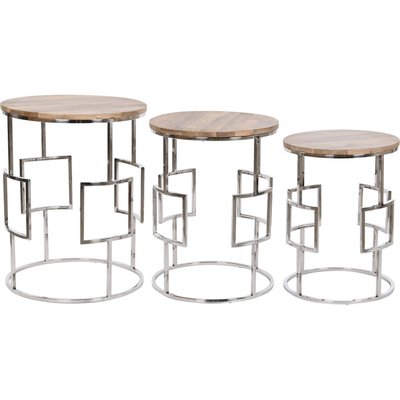 Tables gigognes métal, lot de 3, Loft mango RECOLLECTION