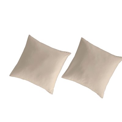 2 Taies d'oreiller 100% percale de coton organic UNI NAF NAF HOME