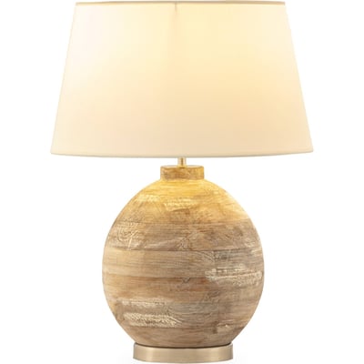 Lampe de table en bois de manguier et métal RECOLLECTION