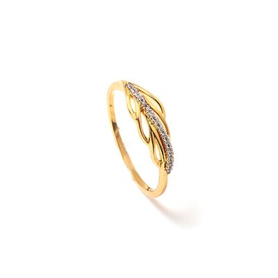 Bague en plaqué or avec zirconias DAXON
