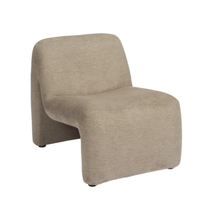 Fauteuil lounge rétro velours MADAM STOLTZ