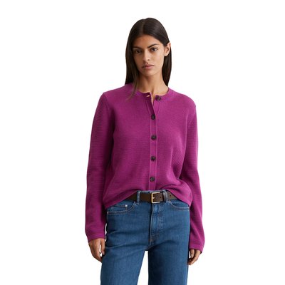 Cardigan slim en coton organique lourd MARC O'POLO