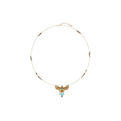 Collier chaîne avec perles et pendentif aigle WINGS HIPANEMA