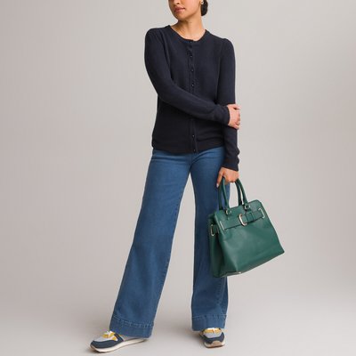 Cardigan col rond en fine maille, boutonné ANNE WEYBURN