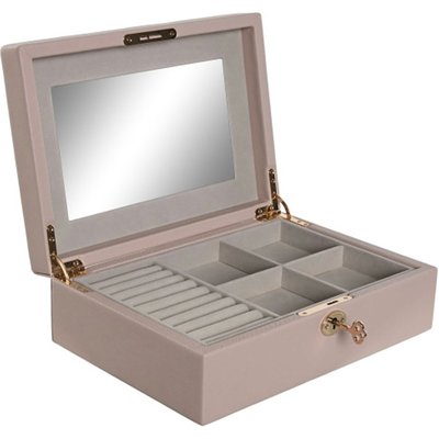 Boîte à bijoux rose pâle 27x19x9cm WADIGA