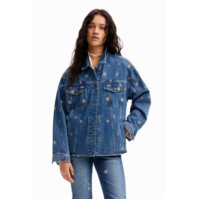 Veste jean marguerites DESIGUAL